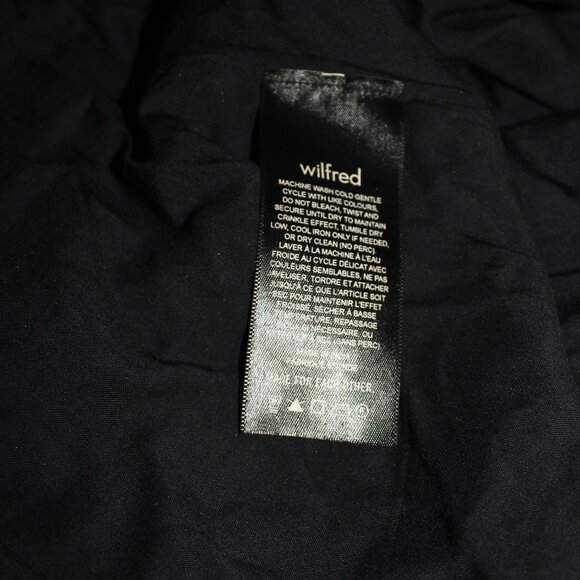 Aritzia Wilfred Sidonie  Black mini Dress women's size Medium - Picture 7 of 9